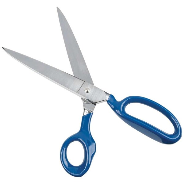 Bent Trimmer w/Large Ring, Coated Handles, 12-Inch