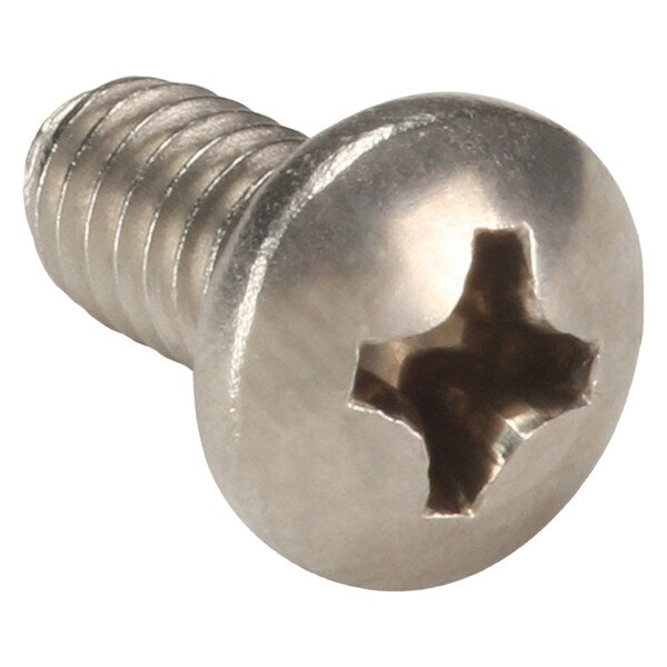 #8-32 x 5/16 in Phillips Pan Machine Screw, Plain 18-8 Stainless Steel, 100 PK