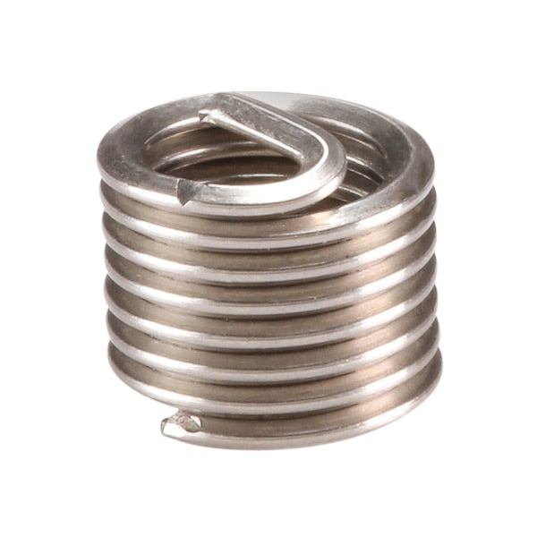Tanged Helical Insert, Free-Running, M6-1.00 Thrd Sz, 18-8 Stainless Steel, 10 PK