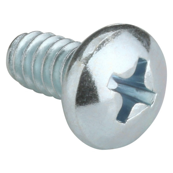 #10-24 x 3/8 in Phillips Pan Machine Screw, Zinc Plated Steel, 100 PK