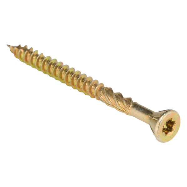 Deck Screw, #8 x 2 in, Steel, Flat Head, Torx Drive, 200 PK