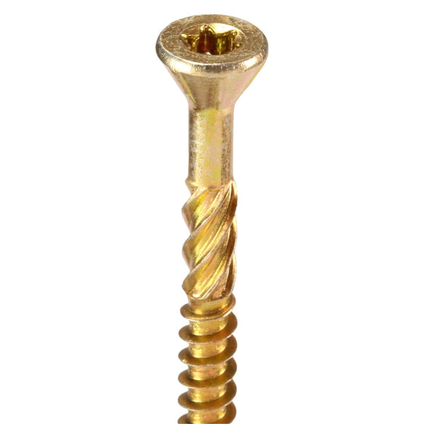 Deck Screw, #8 x 2 in, Steel, Flat Head, Torx Drive, 200 PK