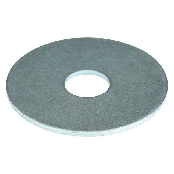 Fender Washer, Fits Bolt Size 3/8 in , Steel Zinc Plated Finish, 100 PK