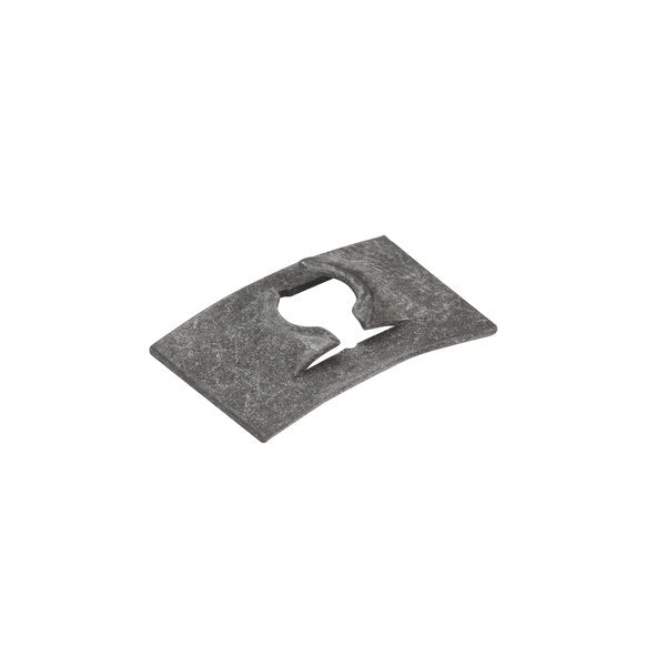 Spring Nut, #8-32, Flat Shape, Steel, Black Phosphate Finish, 100 PK