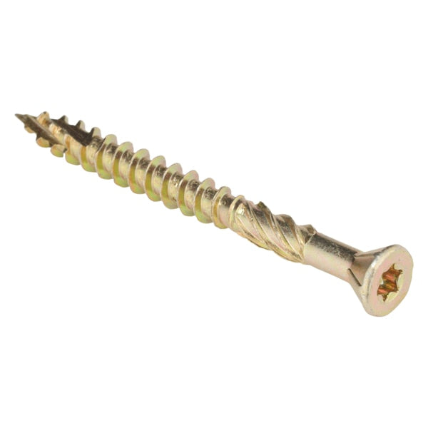 Deck Screw, #10 x 2 in, Steel, Flat Head, Torx Drive, 200 PK