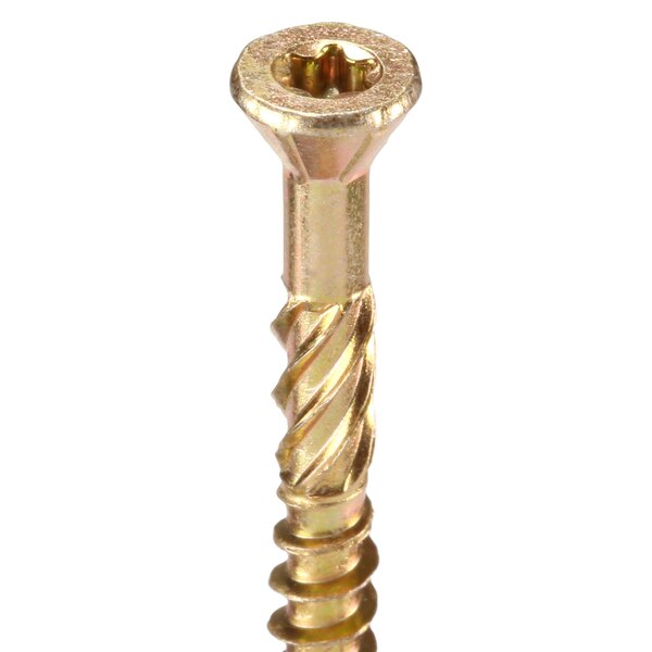 Deck Screw, #10 x 2 in, Steel, Flat Head, Torx Drive, 200 PK