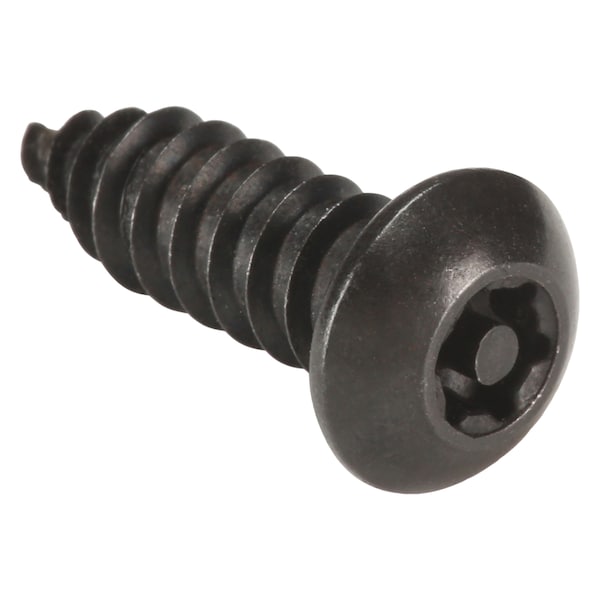 3/4 in Torx Button Tamper Resistant Screw, Steel, Black Oxide Finish, 25 PK