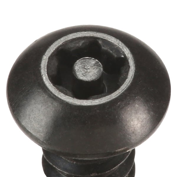 3/4 in Torx Button Tamper Resistant Screw, Steel, Black Oxide Finish, 25 PK
