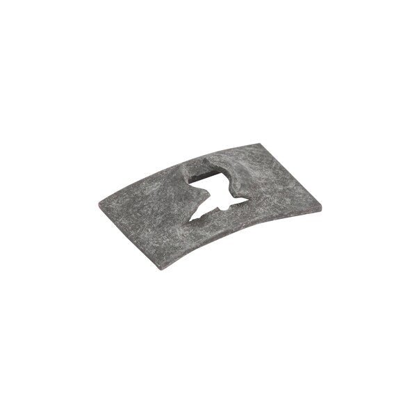 Spring Nut, #6, Flat Shape, Steel, Black Phosphate Finish, 100 PK