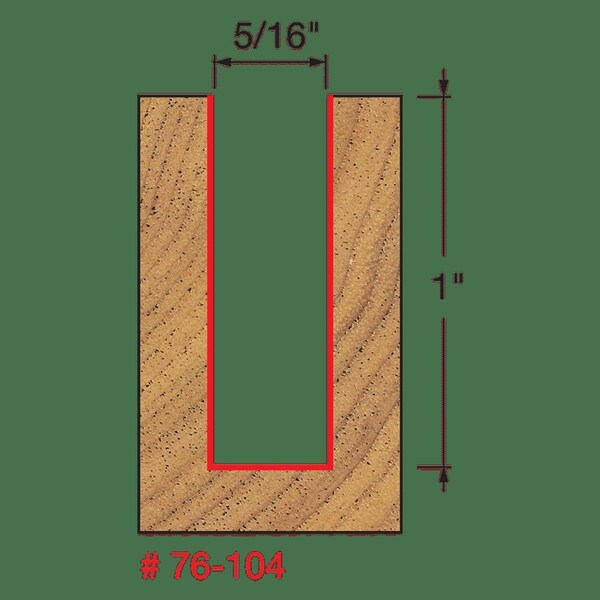 Down Spiral Bit, 5/16