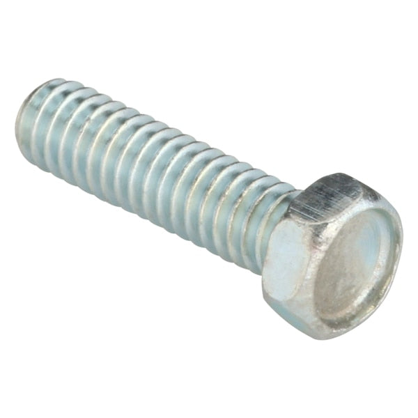 #8-32 x 5/8 in Hex Hex Machine Screw, Zinc Plated Steel, 100 PK