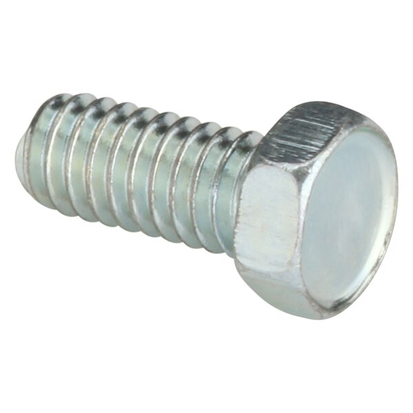 #8-32 x 3/8 in Hex Hex Machine Screw, Zinc Plated Steel, 100 PK
