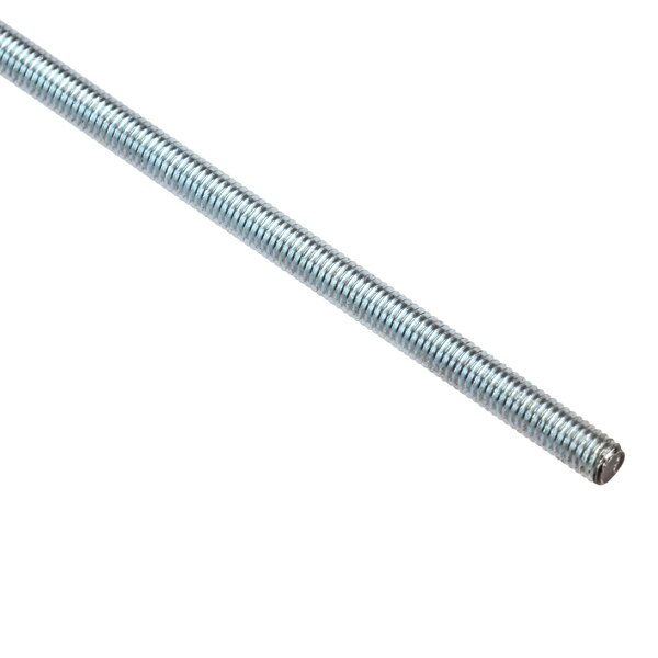 Fully Threaded Rod, 10-32, 6 ft, Steel, Grade A, Zinc Plated Finish