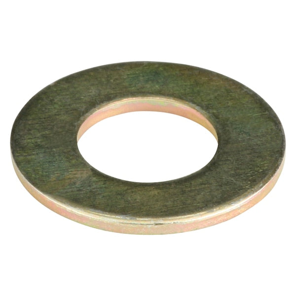 Flat Washer, Fits Bolt Size 3/8 in , Steel Zinc Yellow Finish, 50 PK