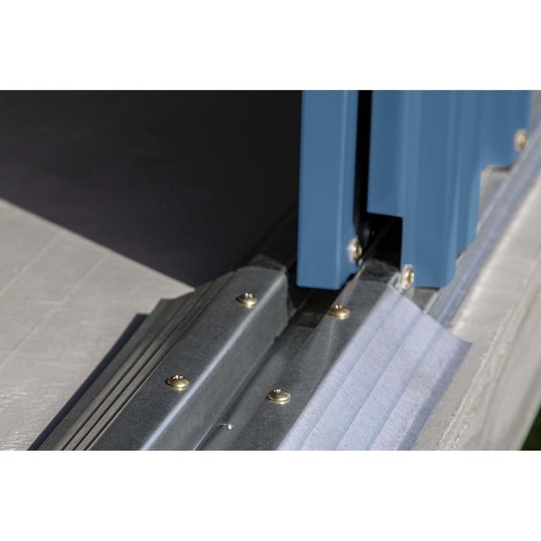 6x4 Classic Steel Storage Shed, Blue Grey
