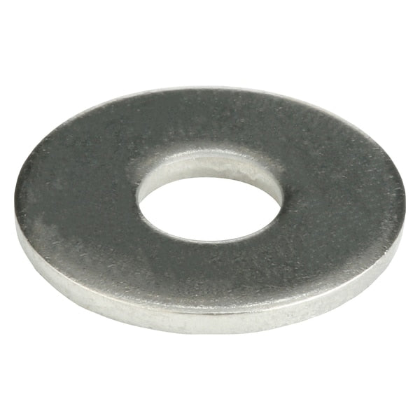 Flat Washer, Fits Bolt Size M8 , Stainless Steel Plain Finish, 50 PK