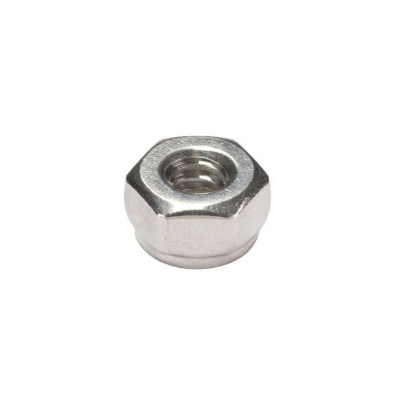 Nylon Insert Lock Nut, #10-24, 18-8 Stainless Steel, Not Graded, Plain, 1/4 in Ht, 50 PK