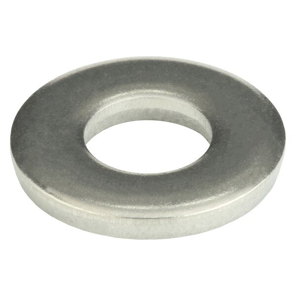 Flat Washer, Fits Bolt Size 3/8 in , Stainless Steel Plain Finish, 1500 PK