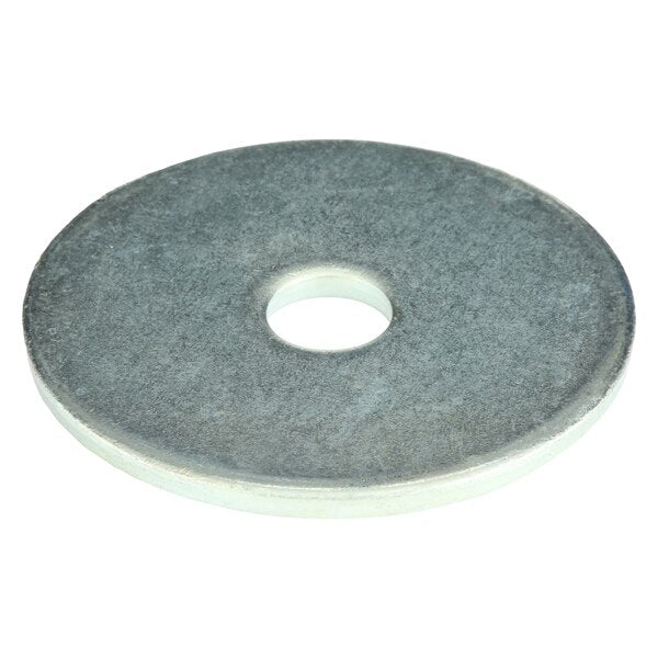 Fender Washer, Fits Bolt Size 3/8 in , Steel Zinc Plated Finish, 100 PK