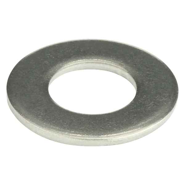Flat Washer, Fits Bolt Size 3/8 in , Stainless Steel Plain Finish, 50 PK