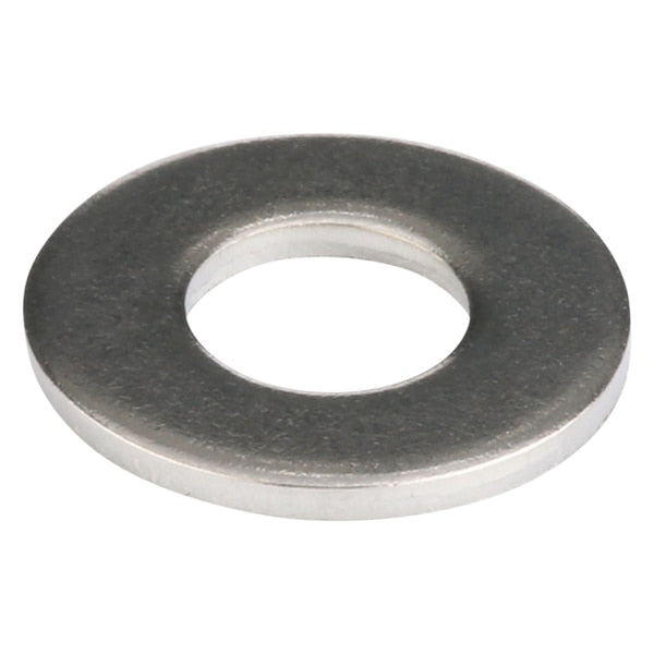 Flat Washer, Fits Bolt Size 1/4 in , Stainless Steel Plain Finish, 50 PK