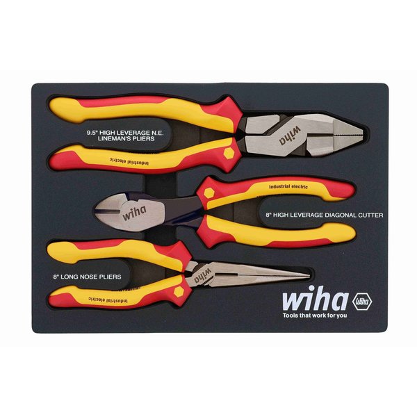 Insulated Pliers and Cutters Tray 3 pcs