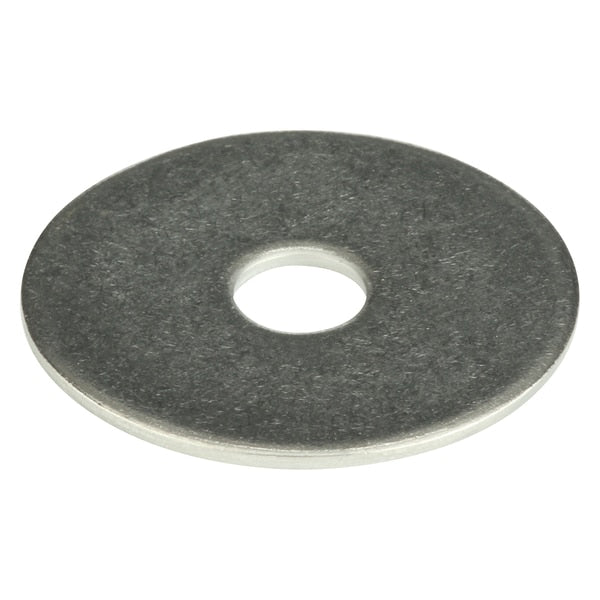 Fender Washer, Fits Bolt Size 1/4 in , Stainless Steel Plain Finish, 50 PK