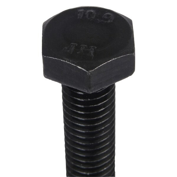 Class 10.9, M8-1.25 Hex Head Cap Screw, Black Oxide Steel, 30 mm L, 100 PK