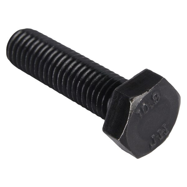 Class 10.9, M8-1.25 Hex Head Cap Screw, Black Oxide Steel, 30 mm L, 100 PK