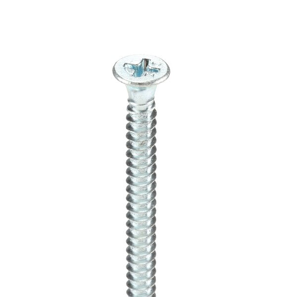 Self-Drilling Screw, #10 x 4 in, Clear Zinc Plated Steel Flat Head Phillips Drive, 1000 PK