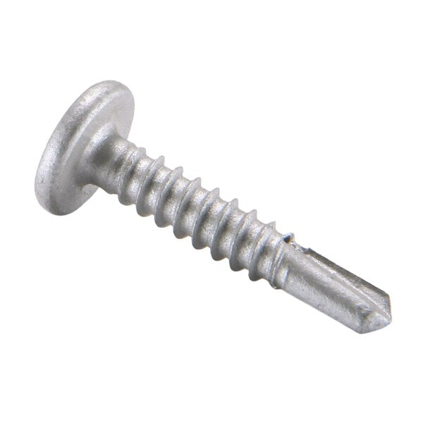 Self-Drilling Screw, #10-16 x 1 in, Dagger Guard Steel Pancake Head Phillips Drive, 5000 PK