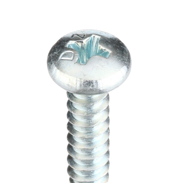 Self-Drilling Screw, #10 x 1 in, Clear Zinc Plated Steel Pan Head Phillips Drive, 5000 PK