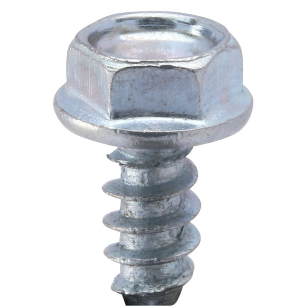 Self-Drilling Screw, #8 x 1/2 in, Zinc Plated Steel Hex Head External Hex Drive, 200 PK