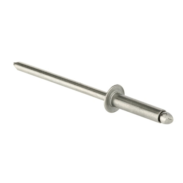 Blind Rivet, Dome Head, 1/8 in Dia., 17/32 in L, Stainless Steel Body, 500 PK