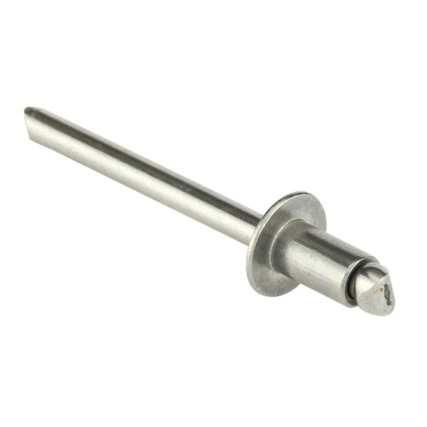 Blind Rivet, Dome Head, 3/16 in Dia., 21/64 in L, Stainless Steel Body, 250 PK