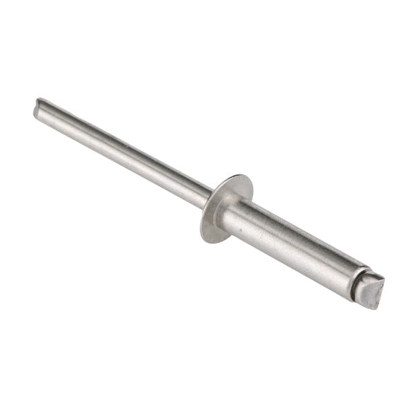 Blind Rivet, Dome Head, 3/16 in Dia., 53/64 in L, Stainless Steel Body, 250 PK