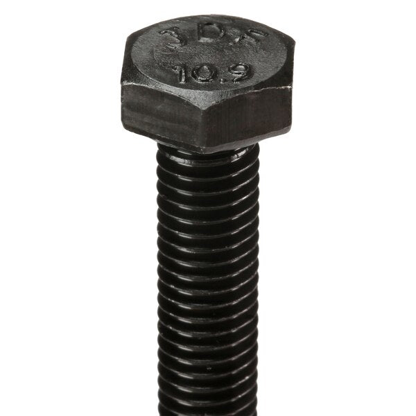 Class 10.9, M8-1.25 Hex Head Cap Screw, Black Oxide Steel, 50 mm L, 100 PK