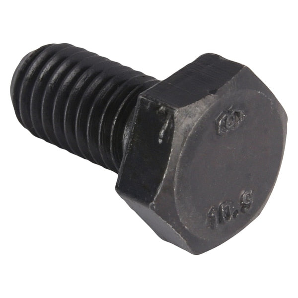 Class 10.9, M8-1.25 Hex Head Cap Screw, Black Oxide Steel, 16 mm L, 100 PK