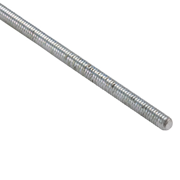 Fully Threaded Rod, 8-32, 3 ft, Steel, Grade A, Zinc Plated Finish