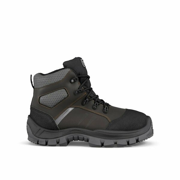 Hot Cumin MILLEMETAÂ® Work Boot, Metatarsal Protection, Brown/Black, Men's Size 10