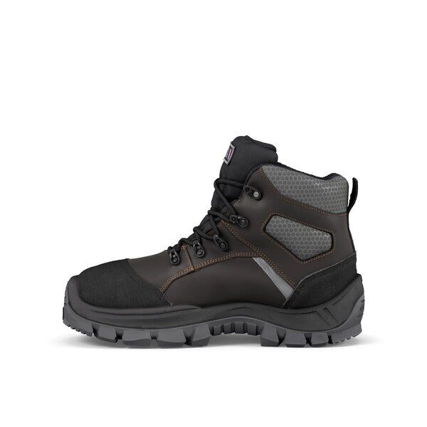 Hot Cumin MILLEMETAÂ® Work Boot, Metatarsal Protection, Brown/Black, Men's Size 6
