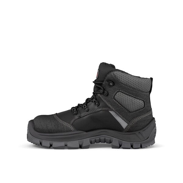 Hot Pepper Leather Work Boot, Black, Men's Size 12
