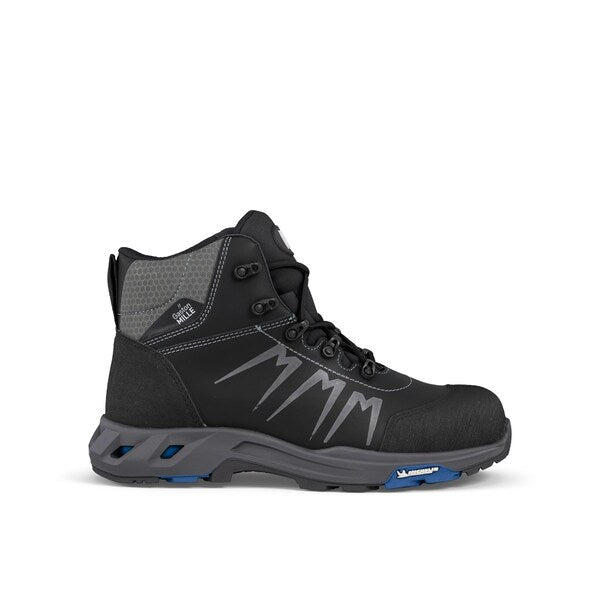 Top Addict Michelin Leather Work Boot, Black, Men's Size 12