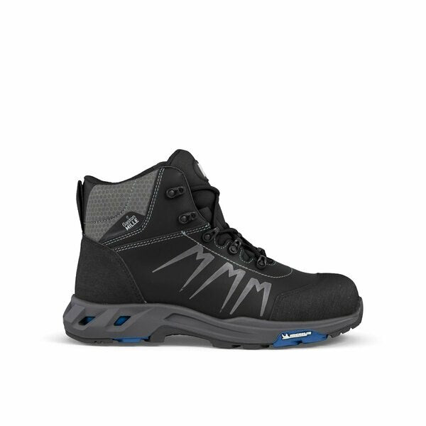 Top Addict Michelin Leather Work Boot, Black, Men's Size 6