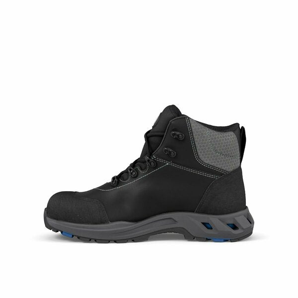 Top Addict Michelin Leather Work Boot, Black, Men's Size 7