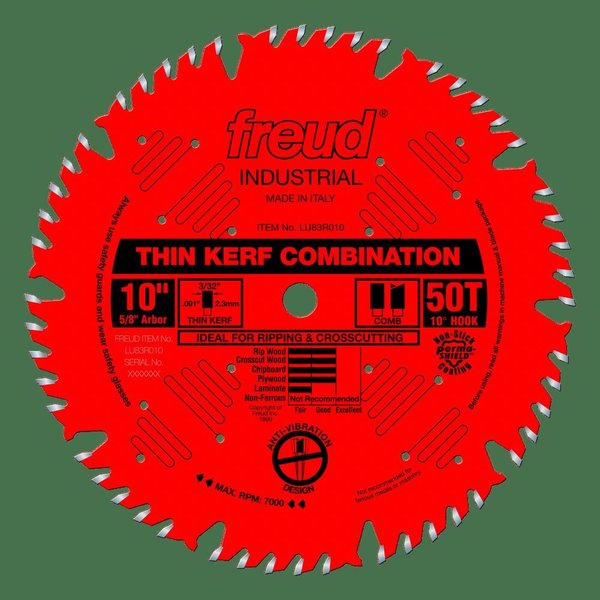 Thin Kerf Combination Blade, 10