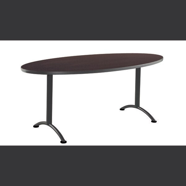 Oval ARCÃ¢âÂ¢ Table, Graphite /Silver Leg - 36