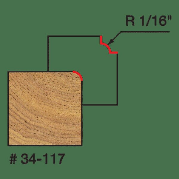 Radius Rounding Over Bit, 1/16