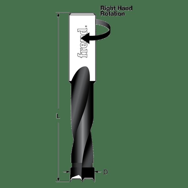 Brad Point Bit, 4mm dia.