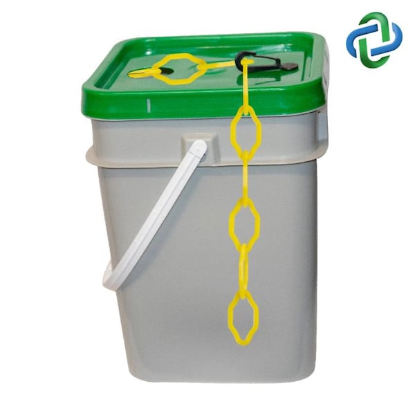 Yellow Plastic Chain Pail 2